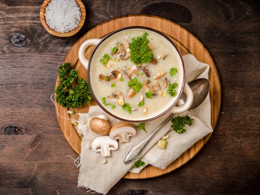 Feines Pilzcremesüppchen